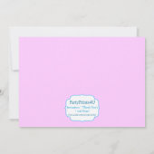 Snoep Birthday Party Invitation Kaart (Achterkant)