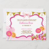 Snoep: Birthday Party Kaart (Voorkant)