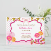 Snoep: Birthday Party Kaart (Staand voorkant)