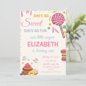 Snoep Birthday Sweet Celebration Snoep land Kaart (Staand voorkant)