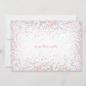 Snoep Birthday Uitnodiging, wie wil Snoep?! Kaart (Achterkant)