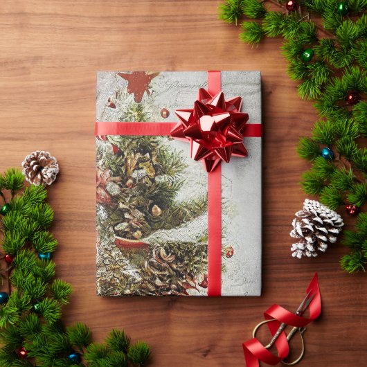  Snoep, bladeren en sierogen, kerstmis Cadeaupapier (Feestdagen Geschenken)