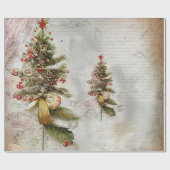  Snoep, bladeren en sierogen, kerstmis Cadeaupapier (Vlak)