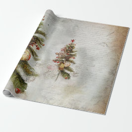  Snoep, bladeren en sierogen, kerstmis Cadeaupapier