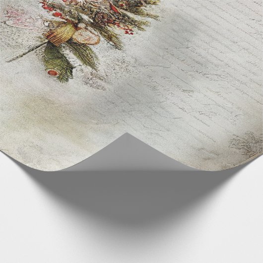  Snoep, bladeren en sierogen, kerstmis Cadeaupapier (Hoek)