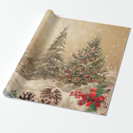  Snoep, bladeren en sierwaren met kerstmis Cadeaupapier