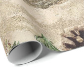 Snoep, bladeren en sierwaren met kerstmis Cadeaupapier (Rol Hoek)