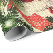  Snoep, bladeren en Strips Kerst Cadeaupapier (Rol Hoek)