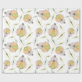 Snoep bloeit naadloos cadeaupapier (Vlak)