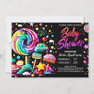 Snoep Boheems Baby shower Kaart