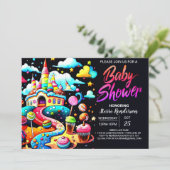 Snoep Bohemian Custom Baby shower Kaart (Staand voorkant)