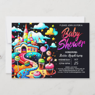 Snoep Bohemian Custom Baby shower Kaart