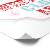 Snoep Booth Sign. Carnival Circus Birthday Poster (Hoek)