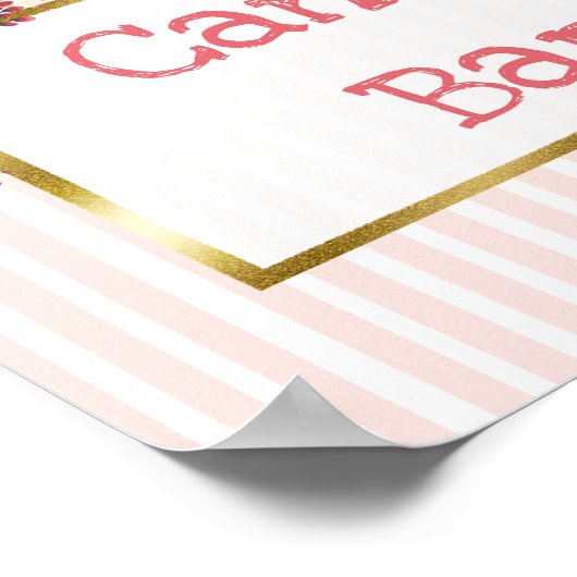 Snoep borden met bruiloft poster (Hoek)