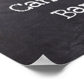 Snoep borden met bruiloft poster (Hoek)