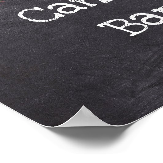 Snoep borden met bruiloft poster (Hoek)