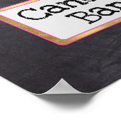 Snoep borden met bruiloft poster (Hoek)