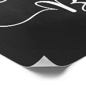 Snoep Borg-bruiloft | Moderne kalligrafie Poster (Hoek)