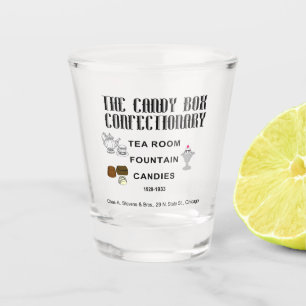 Snoep Box Confectionary, Chas A Stevens, Verenigde Shot Glas