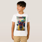Snoep bubblegum speelgoed-machine retro t-shirt (Voorkant volledig)