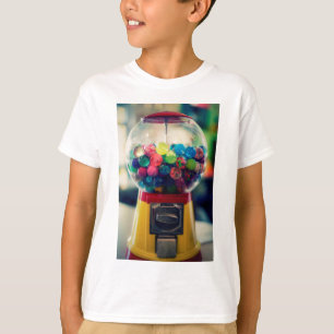Snoep bubblegum speelgoed-machine retro t-shirt