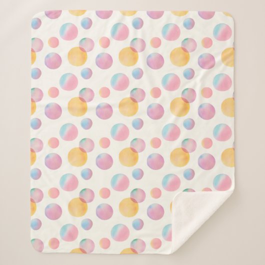 Snoep Bubbles Sherpa Blanket Sherpa Deken (Voorkant)