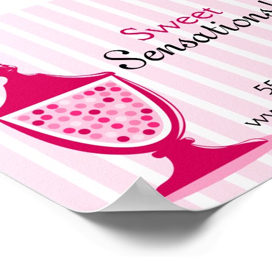 Snoep Buffet en dessert Table Poster (Hoek)