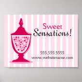 Snoep Buffet en dessert Table Poster (Voorkant)