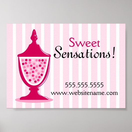 Snoep Buffet en dessert Table Poster (Voorkant)