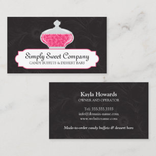 Snoep Buffet en dessert Table Visitekaartje