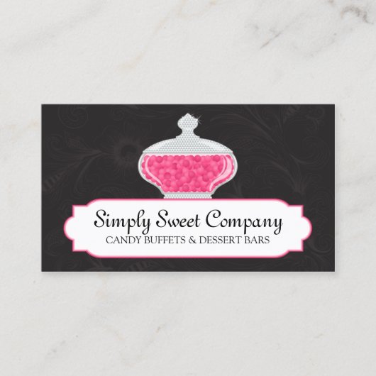 Snoep Buffet en dessert Table Visitekaartje (Voorkant)