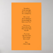 Snoep buffet gedicht poster (Voorkant)