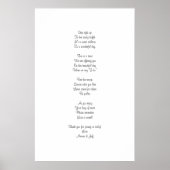 Snoep buffet gedicht poster (Voorkant)