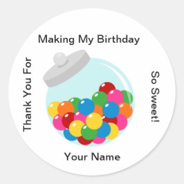 Snoep Buffet Gumball Jar Sticker