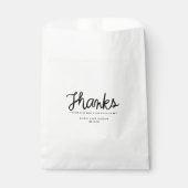 Snoep buffet gunsttas bedankzakje (Voorkant)