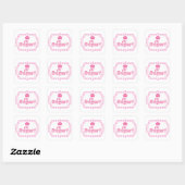 Snoep Buffet Princess Party Favor Verjaardag Stick Vierkante Sticker (Vel)