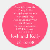 Snoep Buffet sticker (Voorkant)