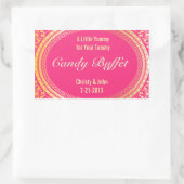 Snoep Buffet Stickers in goud en roze (Tas)