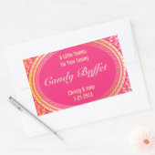 Snoep Buffet Stickers in goud en roze (Envelop)