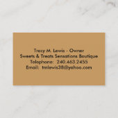 Snoep Buffet Visitekaartjes (Achterkant)