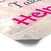 Snoep Buffet Weddenschap of Baby shower Poster (Hoek)