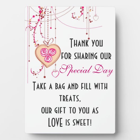 Snoep Buffetteken Fotoplaat (voorkant)