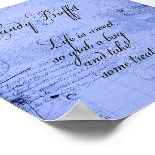 Snoep Buffetteken Poster (Hoek)