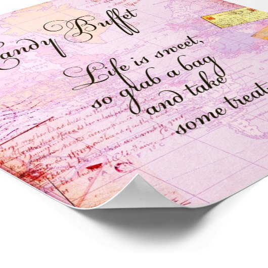 Snoep Buffetteken Poster (Hoek)