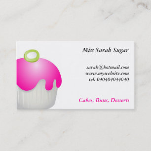 Snoep Buns, Miss Sarah Sugar, Visitekaartje