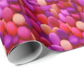 Snoep Button roze Cadeaupapier (Rol Hoek)