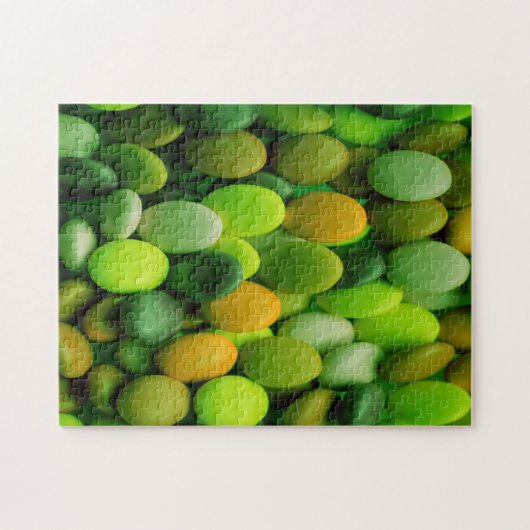 Snoep Buttonnen groen Legpuzzel (Horizontaal)