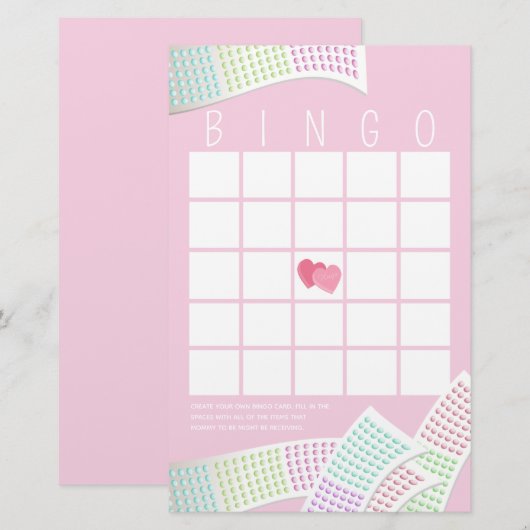 Snoep Buttonnen Sweet Bingo Briefpapier (Voorkant / Achterkant)