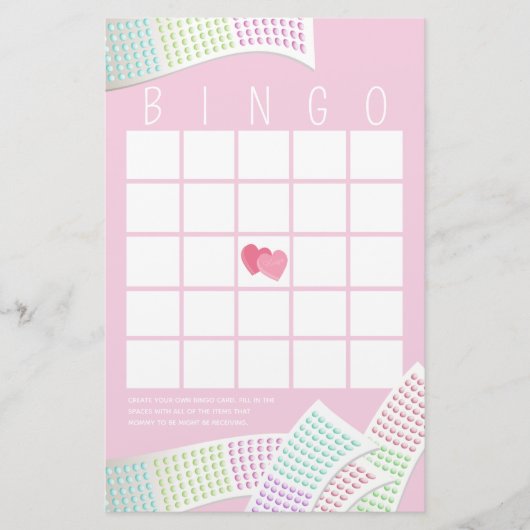 Snoep Buttonnen Sweet Bingo Briefpapier (Voorkant)