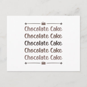 Snoep Cacao Chocolade Cake Day Sweet Love Gift Briefkaart